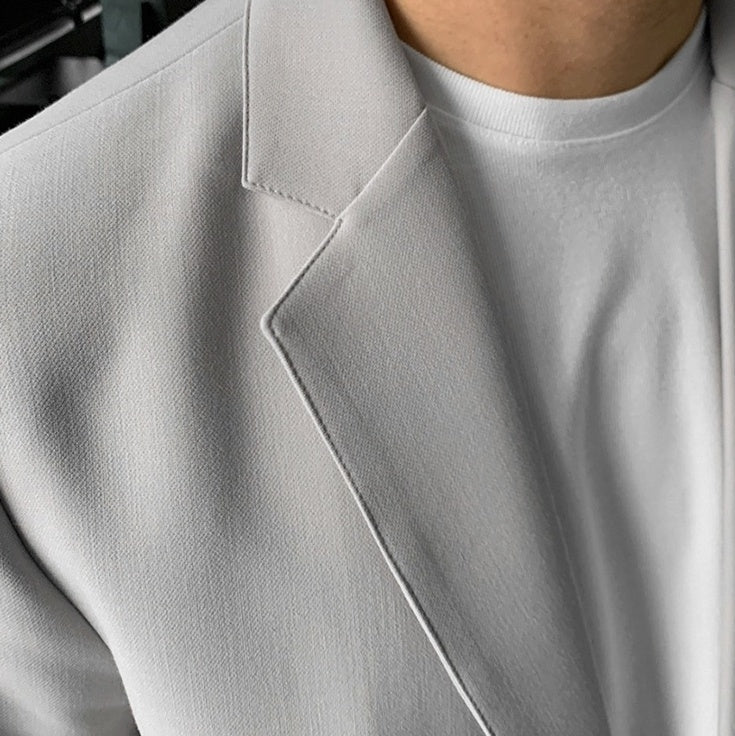 Trendy Grey Casual Blazer Jacket