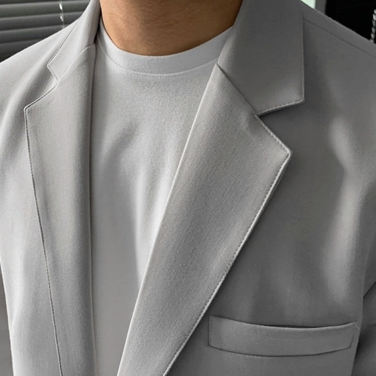 Trendy Grey Casual Blazer Jacket