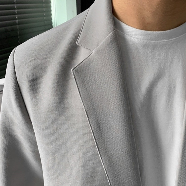 Trendy Grey Casual Blazer Jacket