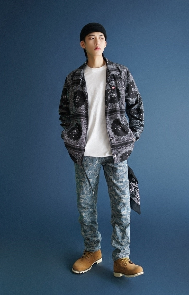 Trendy Japanese Style Casual Printed Jacket