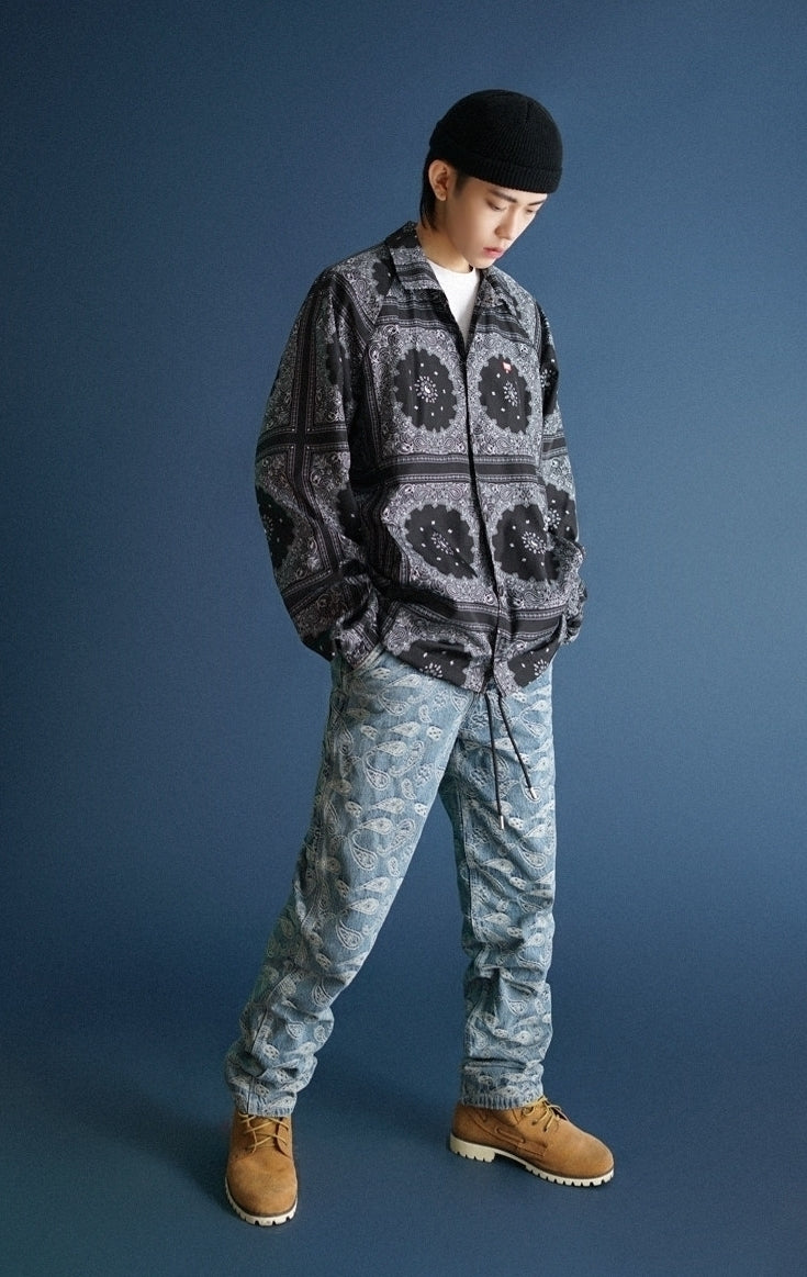 Trendy Japanese Style Casual Printed Jacket