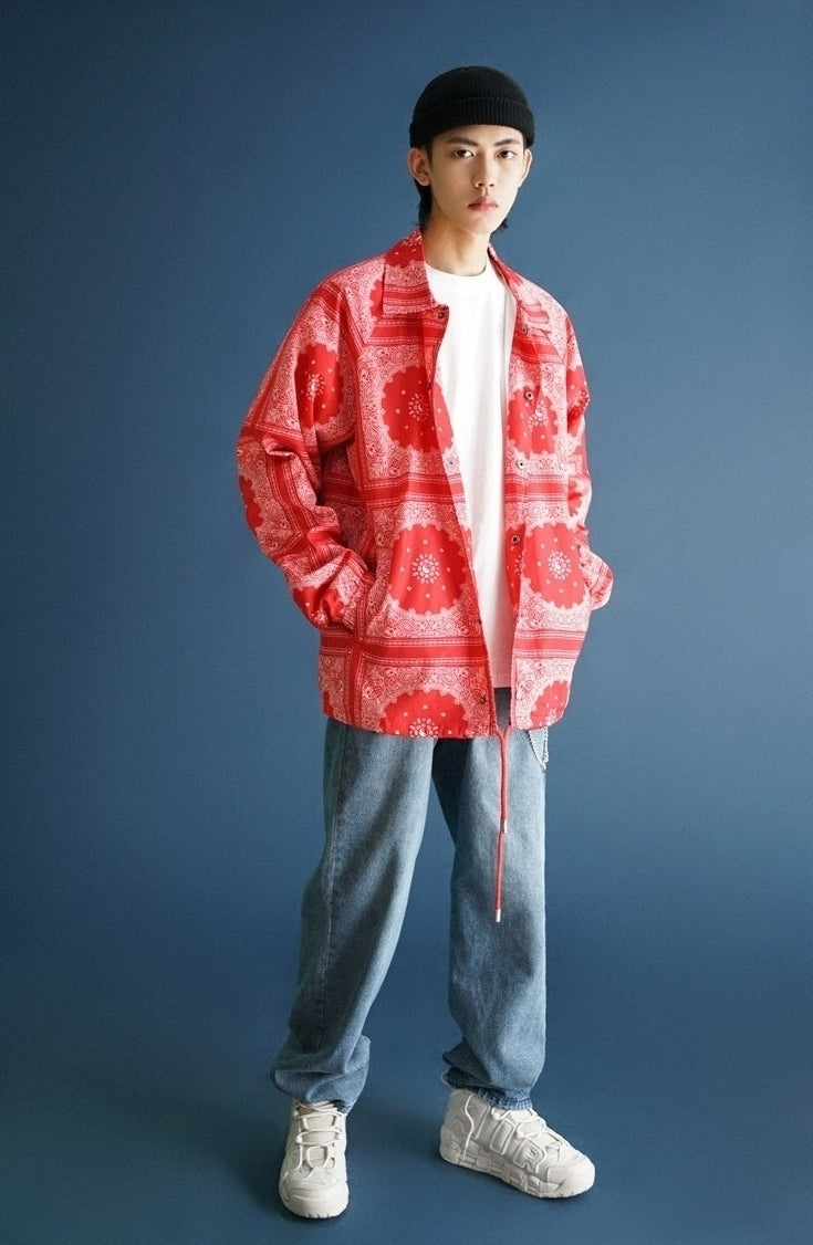 Trendy Japanese Style Casual Printed Jacket