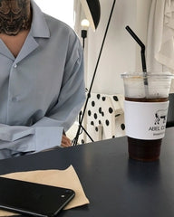 Trendy Korean Style Long Sleeve Collar Shirt
