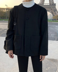 Trendy Korean Style Blend Short Jacket