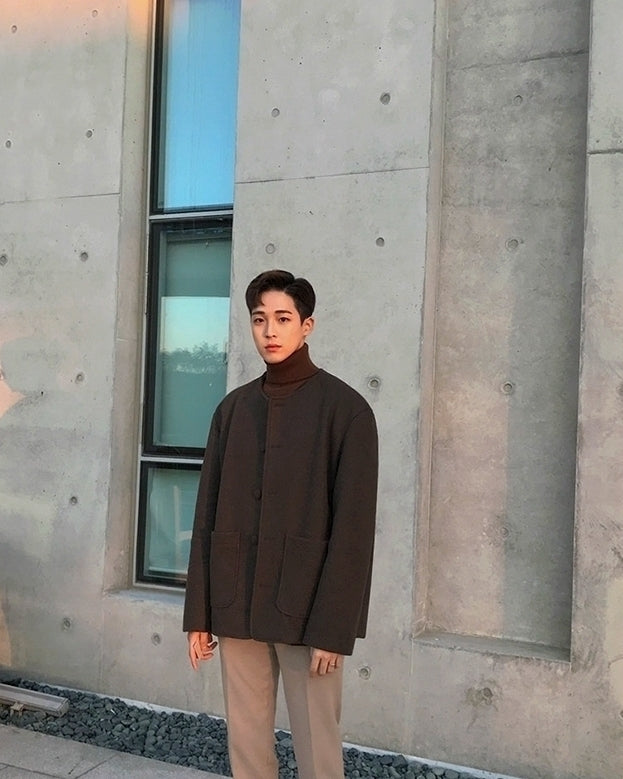 Trendy Korean Style Blend Short Jacket