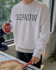 Trendy Letter Print Sweatshirt