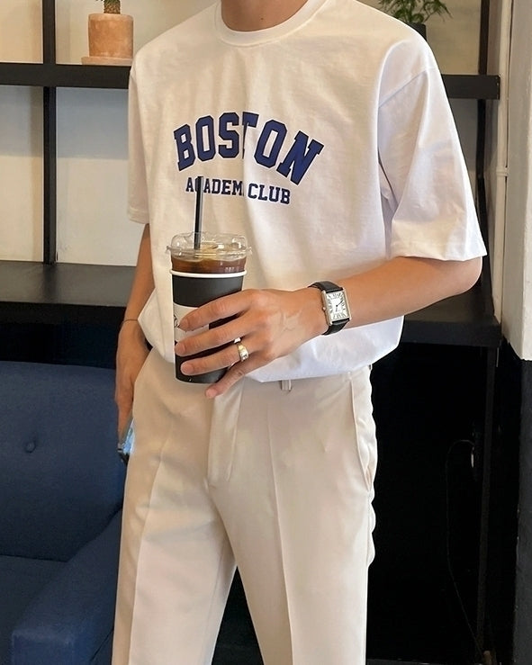 Trendy Letter Print Loose T-Shirt