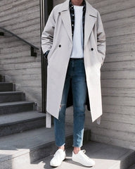 Trendy Longline Korean Style Fashion Overcoat