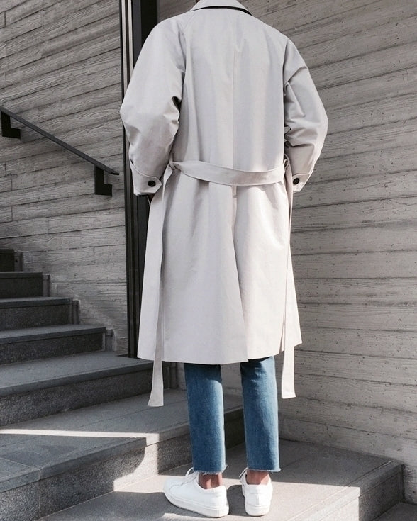 Trendy Longline Korean Style Fashion Overcoat