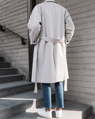 Trendy Longline Korean Style Fashion Overcoat