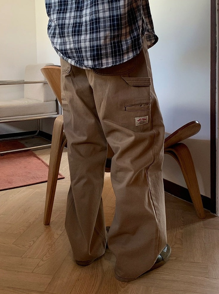 Trendy Loose Fit Denim Cargo Pants