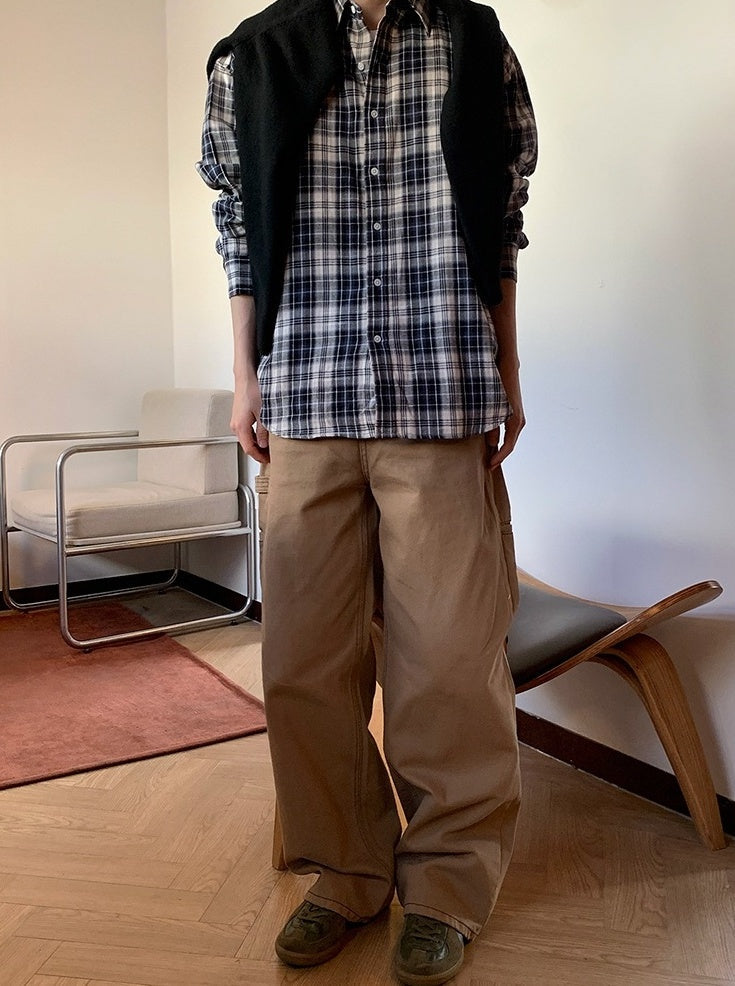 Trendy Loose Fit Denim Cargo Pants