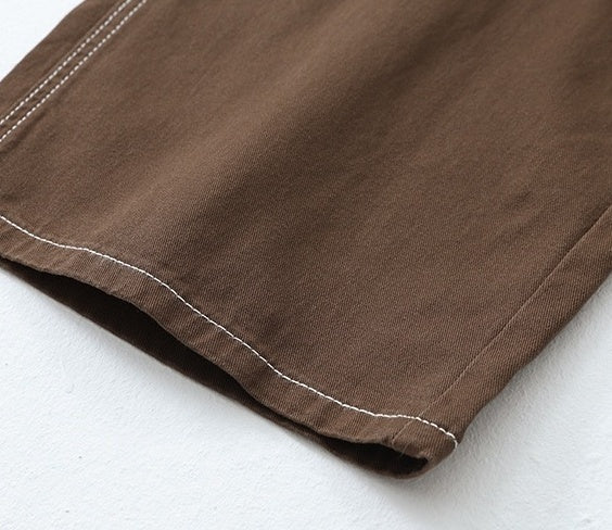 Trendy Loose Fit Denim Cargo Pants