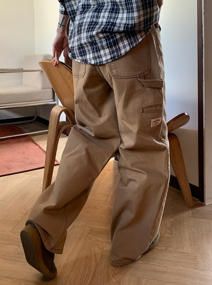 Trendy Loose Fit Denim Cargo Pants