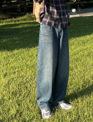 Trendy Loose Fit Denim Trousers