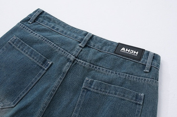 Trendy Loose Fit Denim Trousers