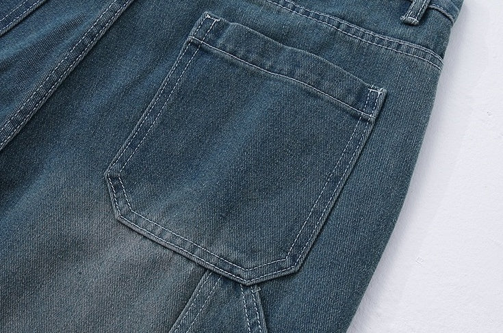 Trendy Loose Fit Denim Trousers