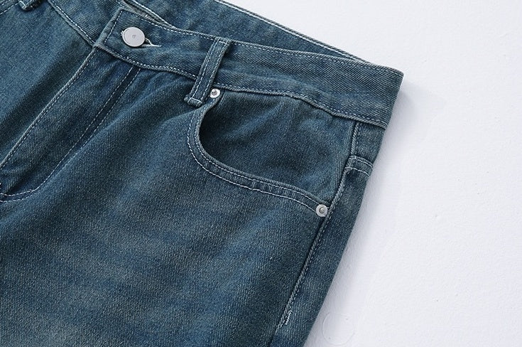 Trendy Loose Fit Denim Trousers