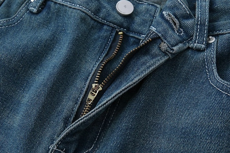 Trendy Loose Fit Denim Trousers