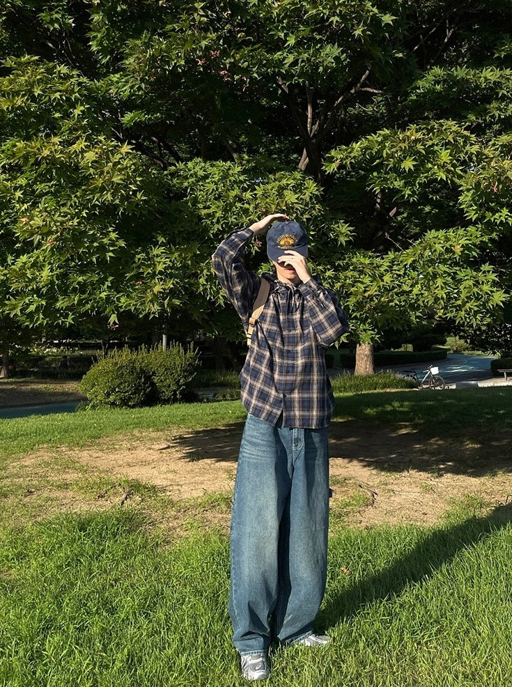 Trendy Loose Fit Denim Trousers