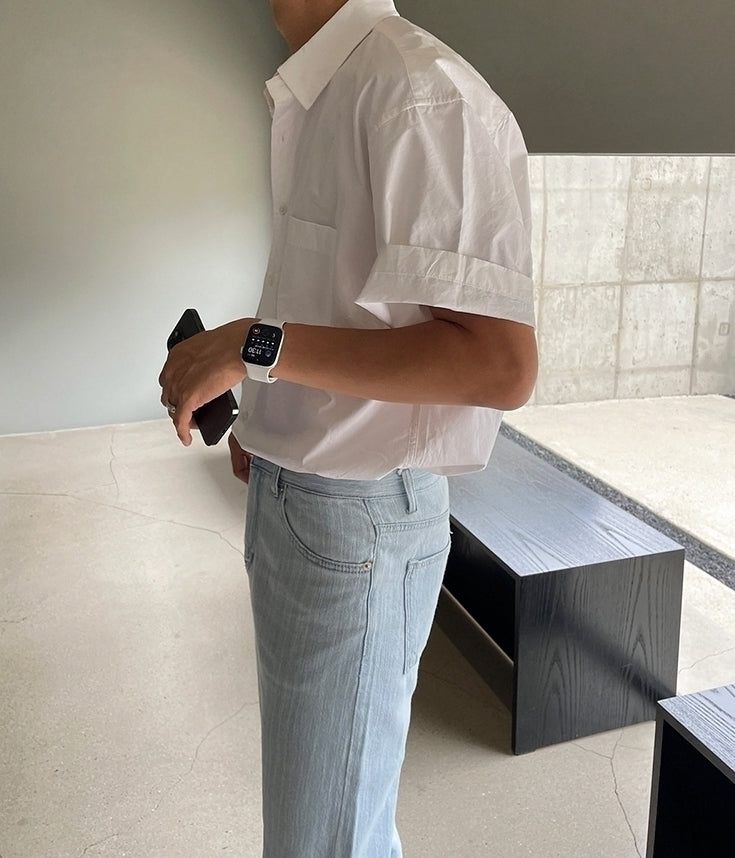 Trendy Loose Fit Short Sleeve Shirt