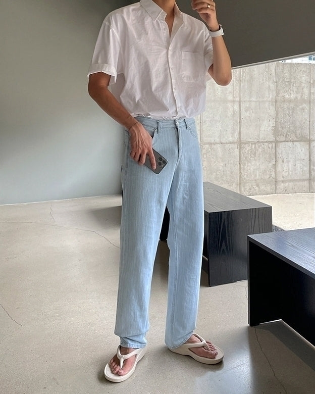 Trendy Loose Fit Short Sleeve Shirt