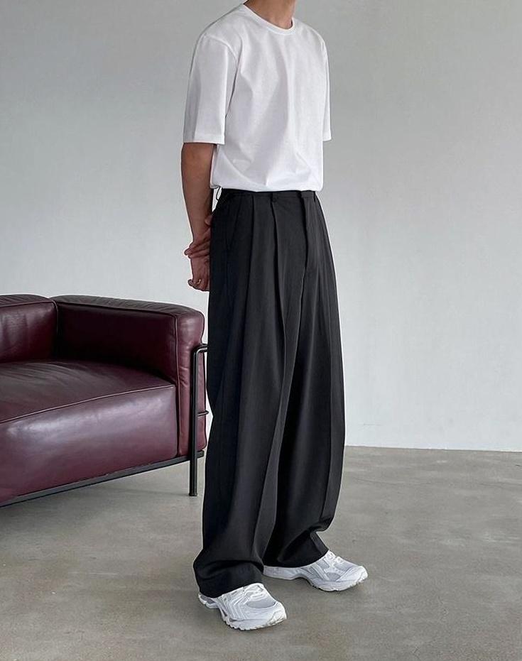 Trendy Loose Fit Wideleg Trousers