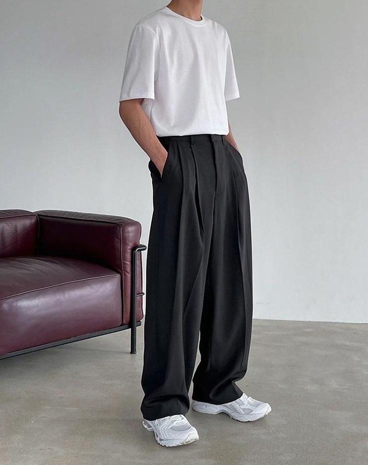 Trendy Loose Fit Wideleg Trousers