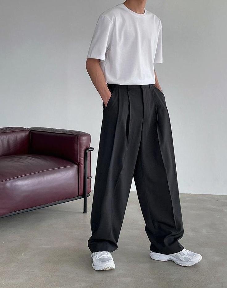 Trendy Loose Fit Wideleg Trousers