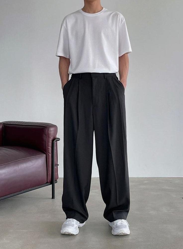 Trendy Loose Fit Wideleg Trousers