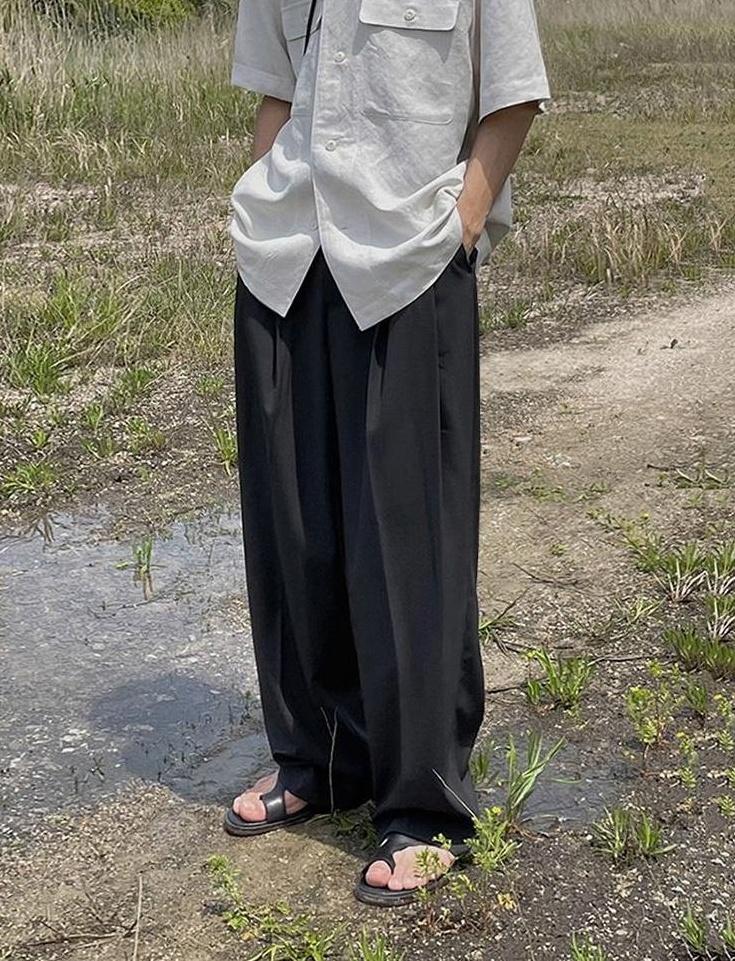 Trendy Loose Fit Wideleg Trousers