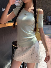 Trendy Offshoulder Knit Top