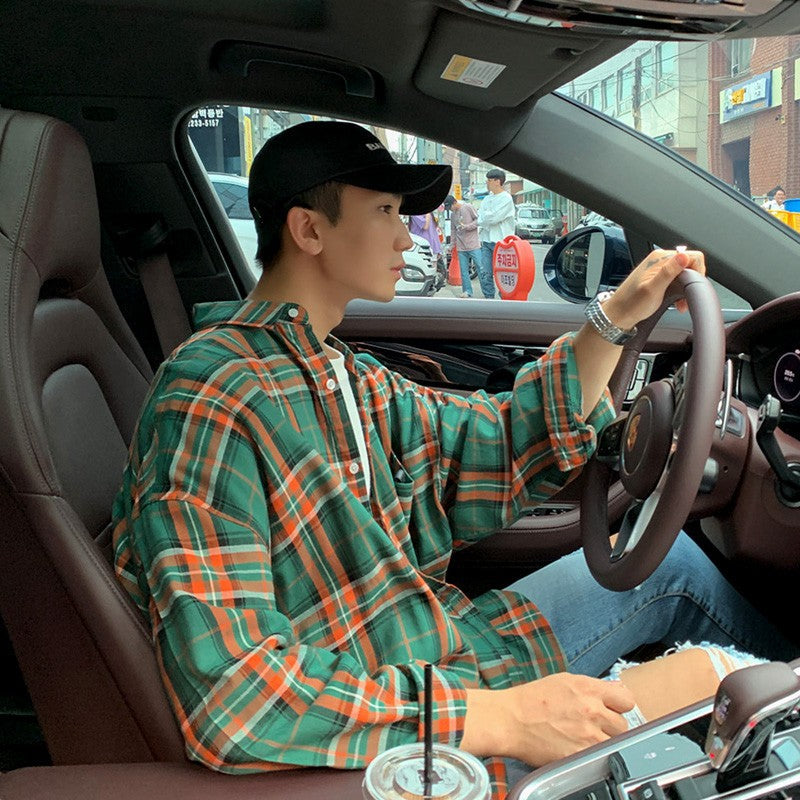 Trendy Plaid Long Sleeve Shirt