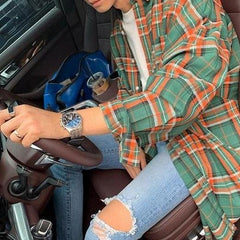 Trendy Plaid Long Sleeve Shirt