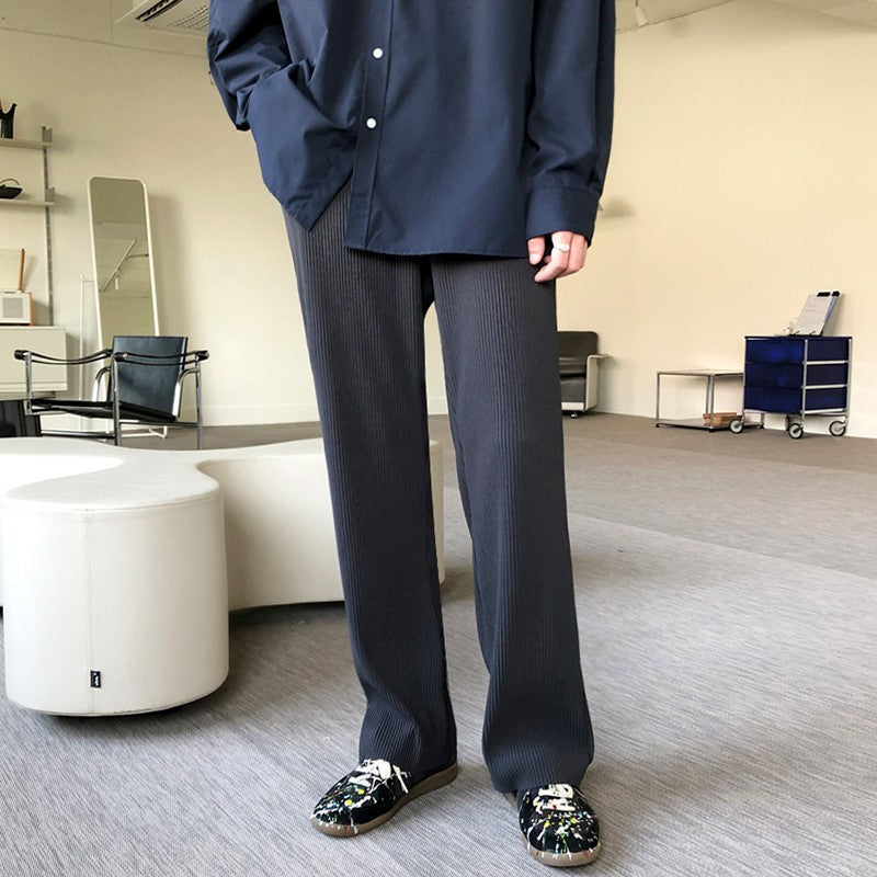 Trendy Relaxed Fit Pleated Trousers
