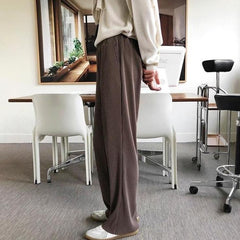 Trendy Relaxed Fit Pleated Trousers