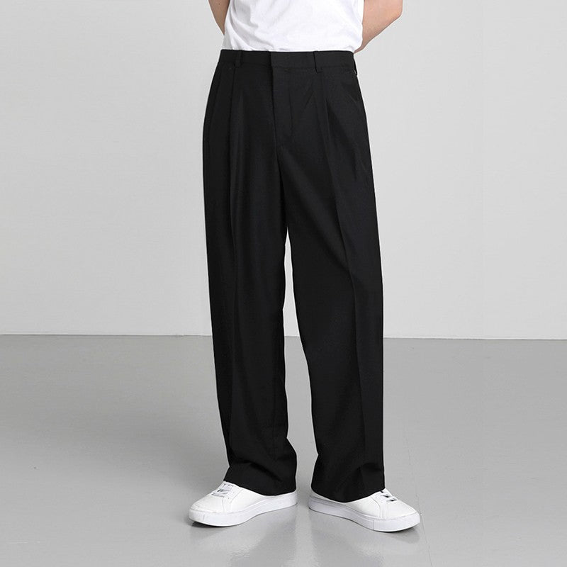 Trendy Relaxed Fit Wide Leg Trousers