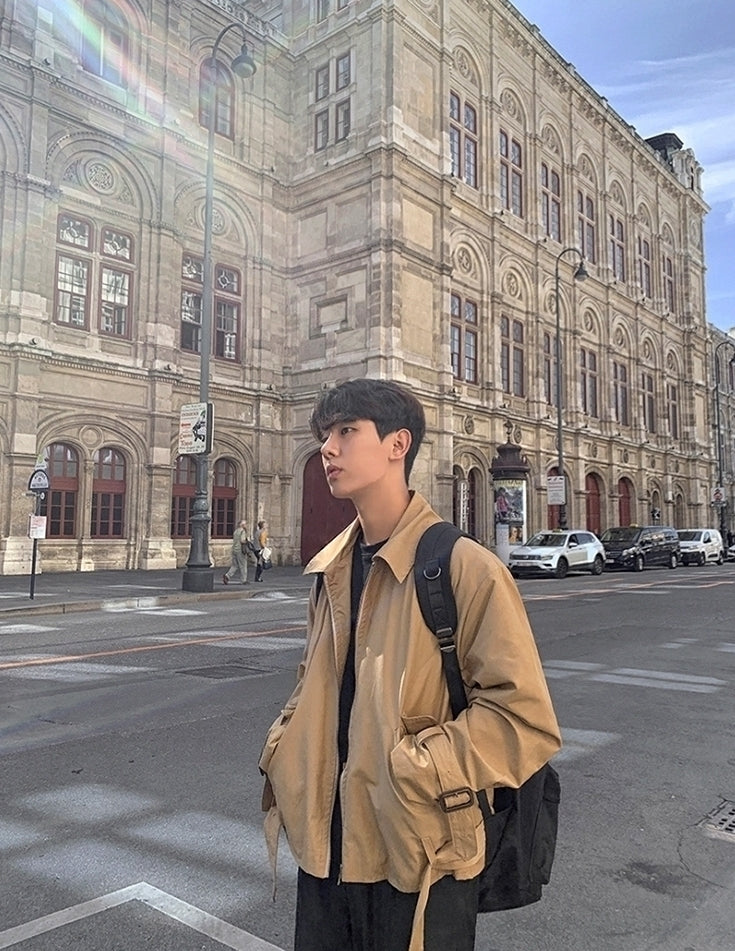 Trendy Short Casual Jacket Korean Style Fashion