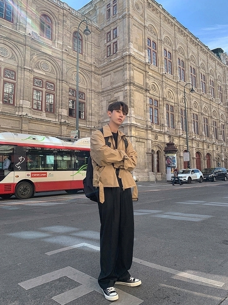 Trendy Short Casual Jacket Korean Style Fashion