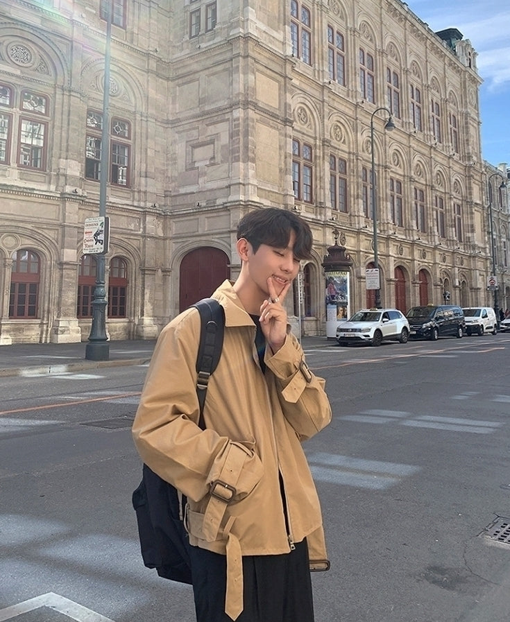 Trendy Short Casual Jacket Korean Style Fashion