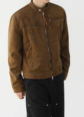 Trendy Short Jacket With Stand Collar