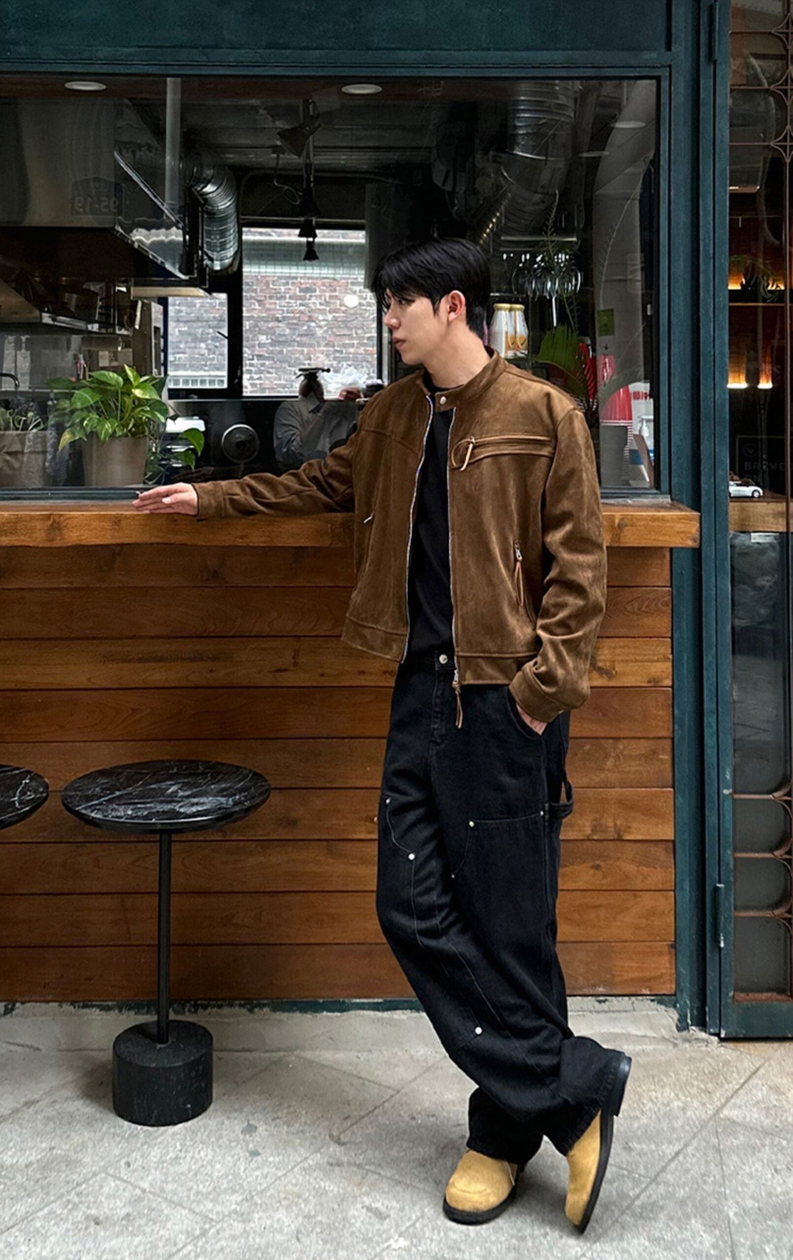 Trendy Short Jacket With Stand Collar