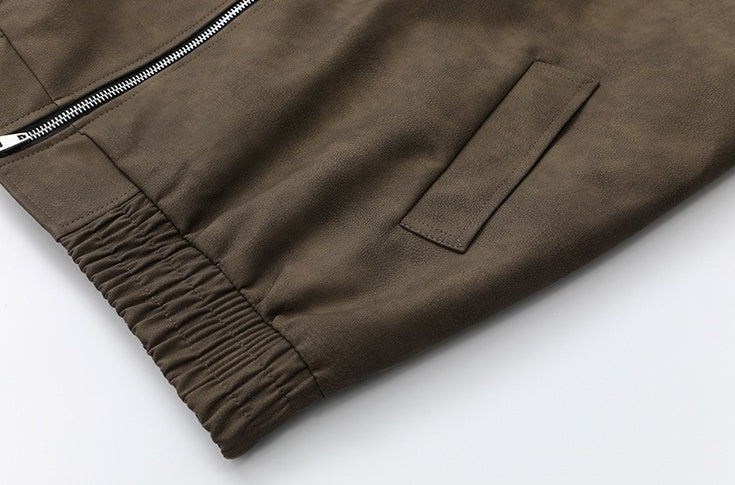 Trendy Short PU Leather Jacket