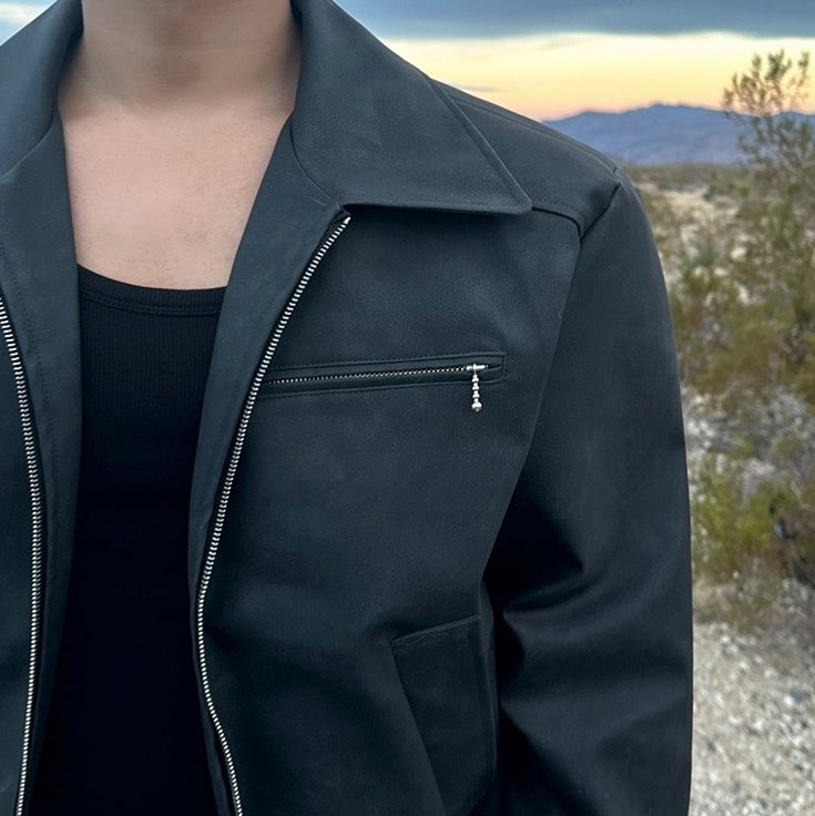 Trendy Short PU Leather Jacket