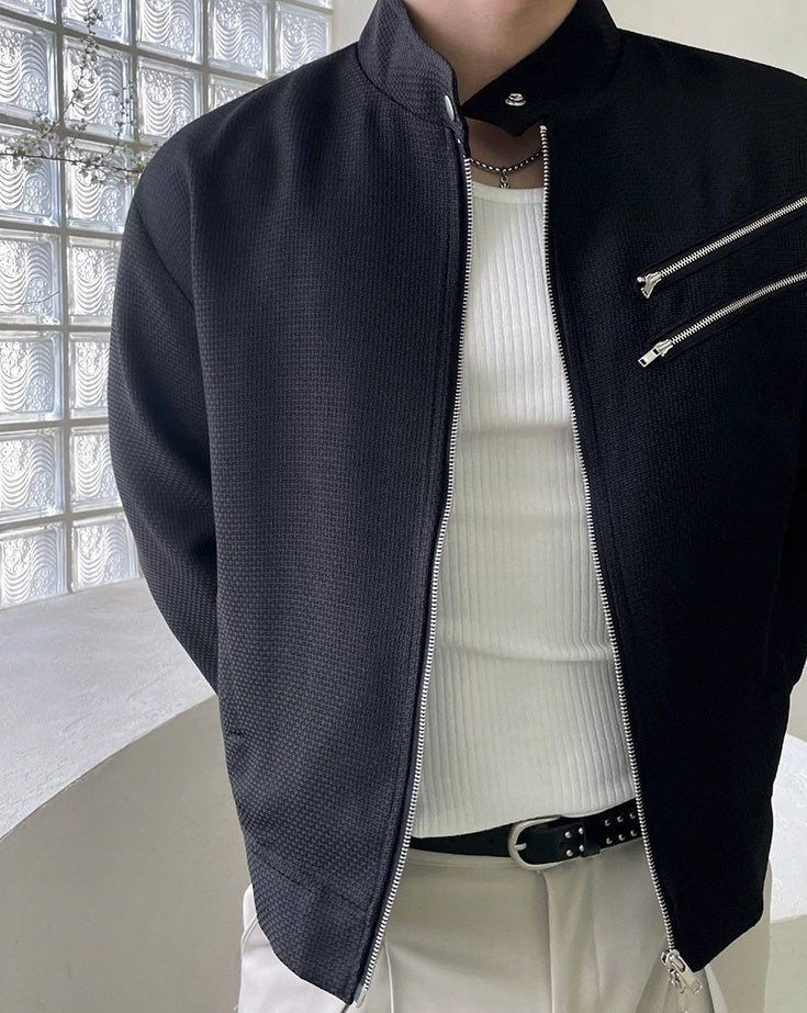 Trendy Short Stand Collar Jacket