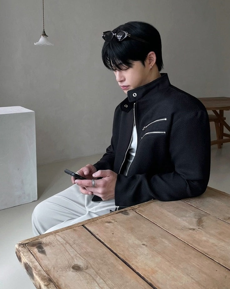 Trendy Short Stand Collar Jacket