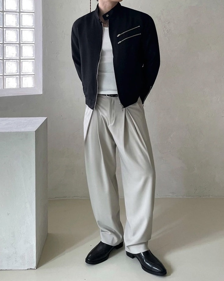 Trendy Short Stand Collar Jacket