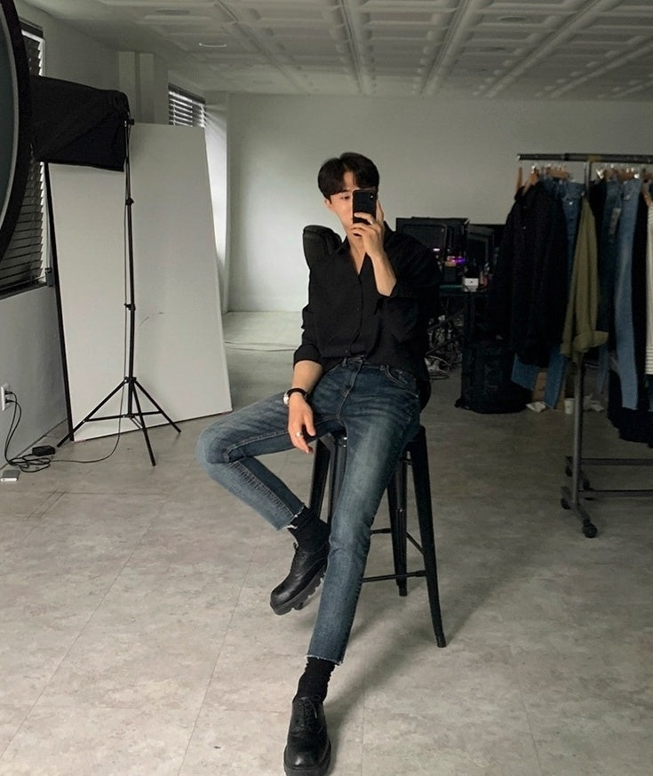 Trendy Slim Denim Pants