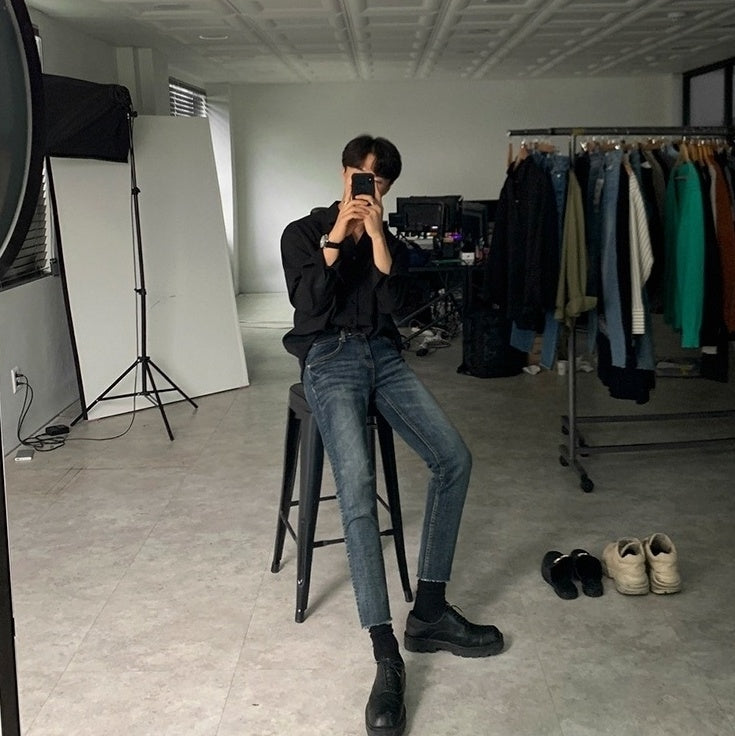 Trendy Slim Denim Pants