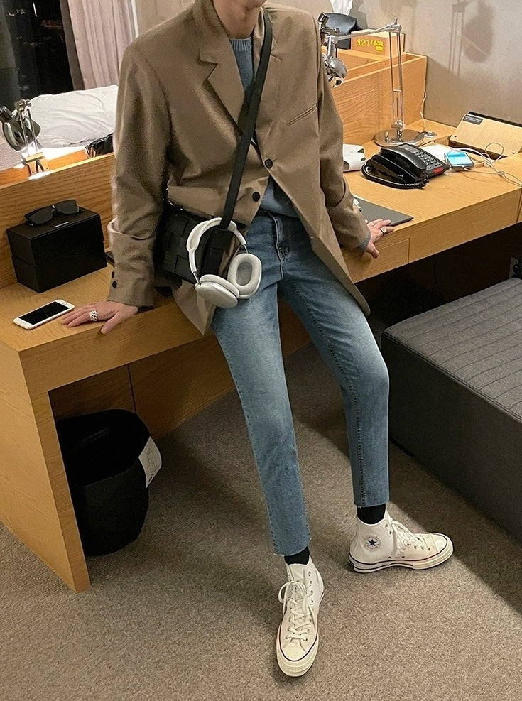 Trendy Slim Fit Denim Pants